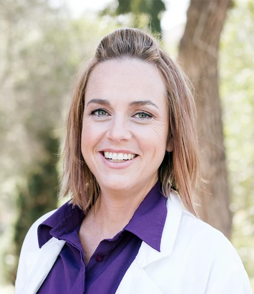 A professional photo of Dr. Crystal Galvan, the chiropractor at Crystal Chiropractic