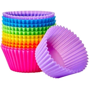 Chiropractic Goleta CA Amazon Basics Round Reusable Silicone Baking Cups A multipack of rainbow-colored silicone baking cups for cupcakes and muffins