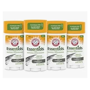 Chiropractic Goleta CA Arm and Hammer Essentials Charcoal Deodorant 4 Pack A 4-pack of Arm and Hammer essentials Charcoal Deodorant