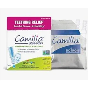 Chiropractic Goleta CA Boiron Camilia Teething Drops for Daytime and Nighttime A box of Camilia Teething Drops for teething relief