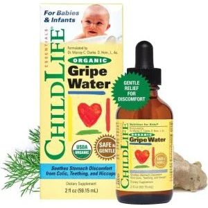 Chiropractic Goleta CA Child Life's Organic Gripe Water A bottle of Child Life's Organic Gripe Water