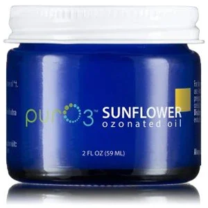 Chiropractic Goleta CA PurO3 Ozonated Sunflower Oil A jar of PurO3 Ozonated Sunflower Oil